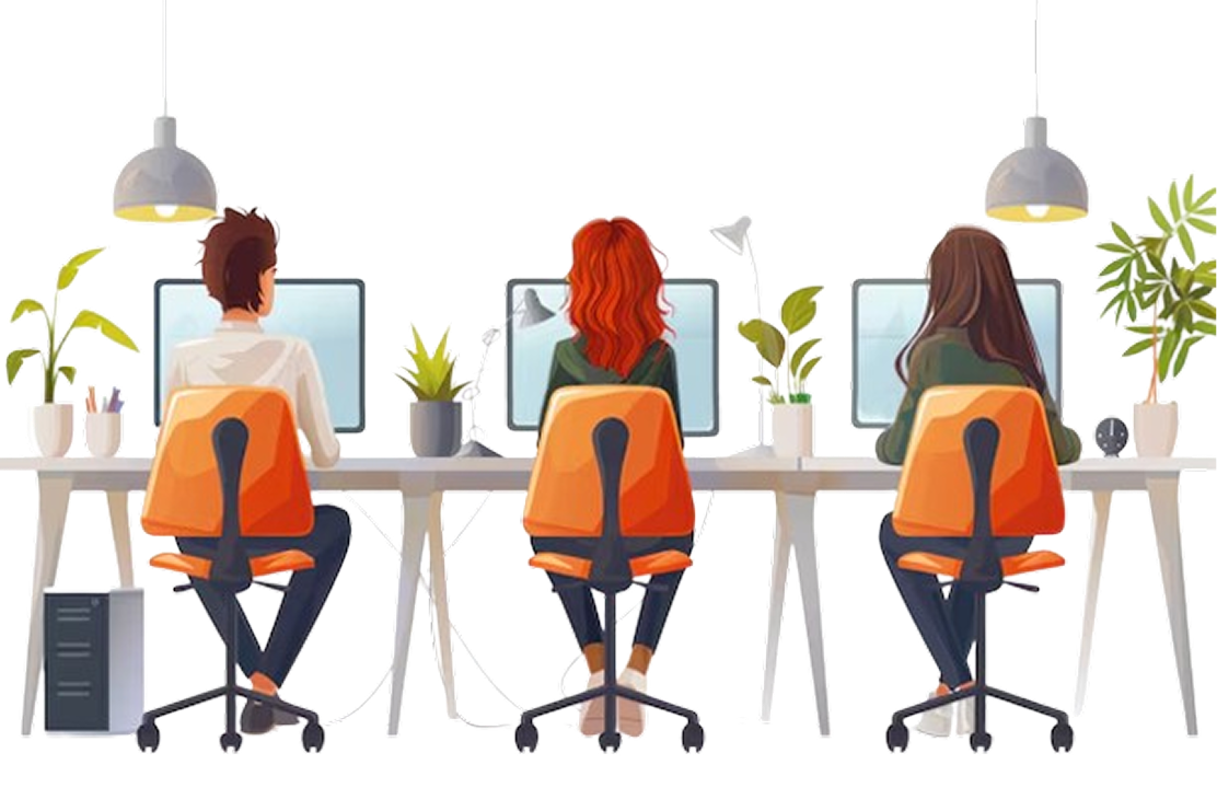 Développeurs travaillant ensemble